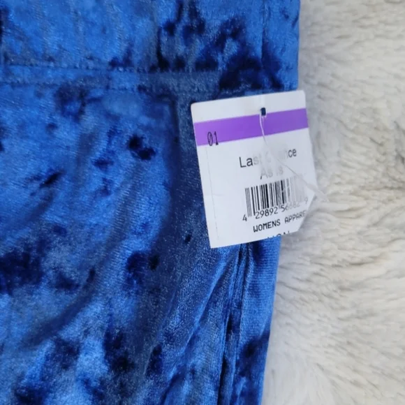 NWOT Eloquii High Rise Wide Leg Crushed Velvet Pants 18/20 - Picture 4 of 8